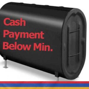 Cash/Check/Money Order – Oil by the Gallon – Below minimum delivery allowance